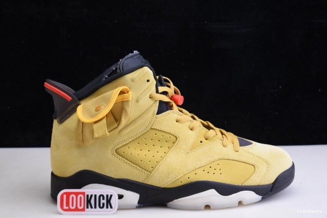 Kick Theory SCOTT 6 JORDAN X TRAVIS AIR CN1084-300 YELLOW 0806